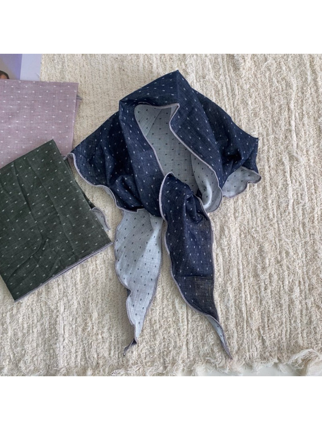 Scarvii Soft Dotted Triangle Scarf