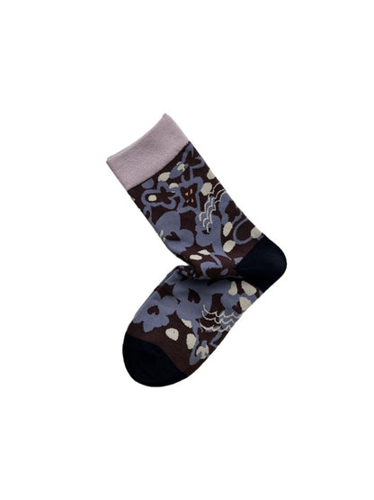Rufia – Morning Glory Floral Mid-Calf Socks