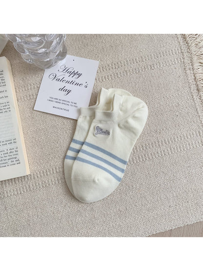 Rufia - Stripe Ankle No Show Socks product image 5