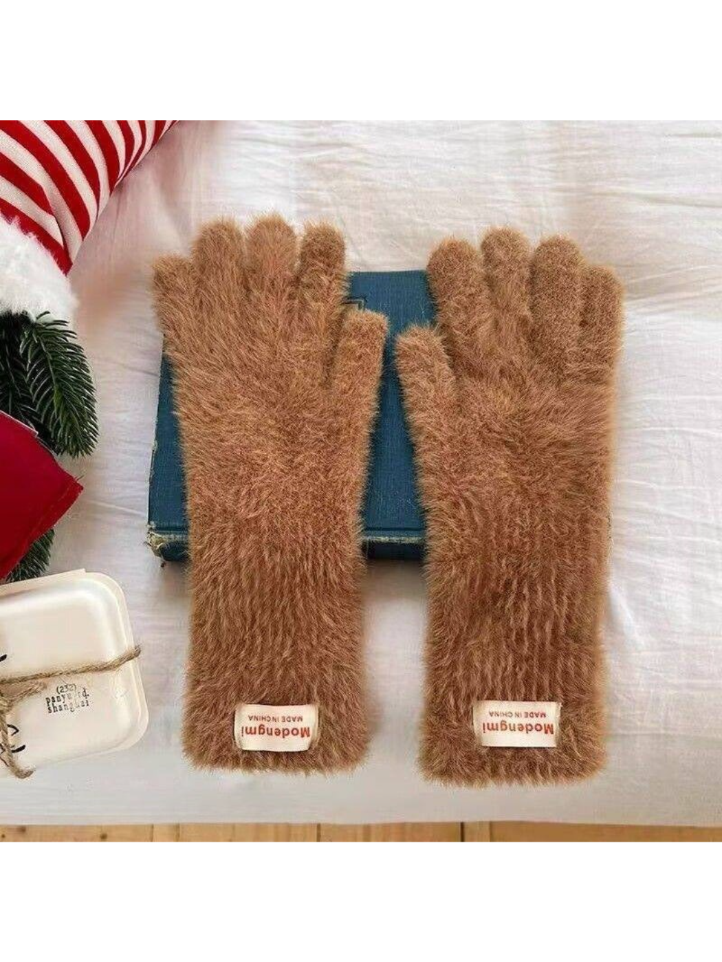 Gloving - Fuzzy Texture Cuffed Gloves