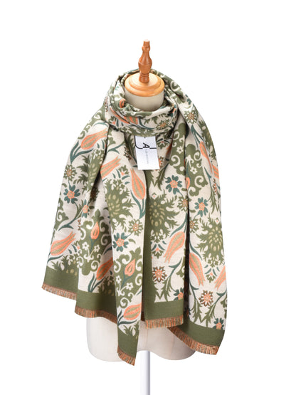Scarvii - Winter Paisley Scarf for Women