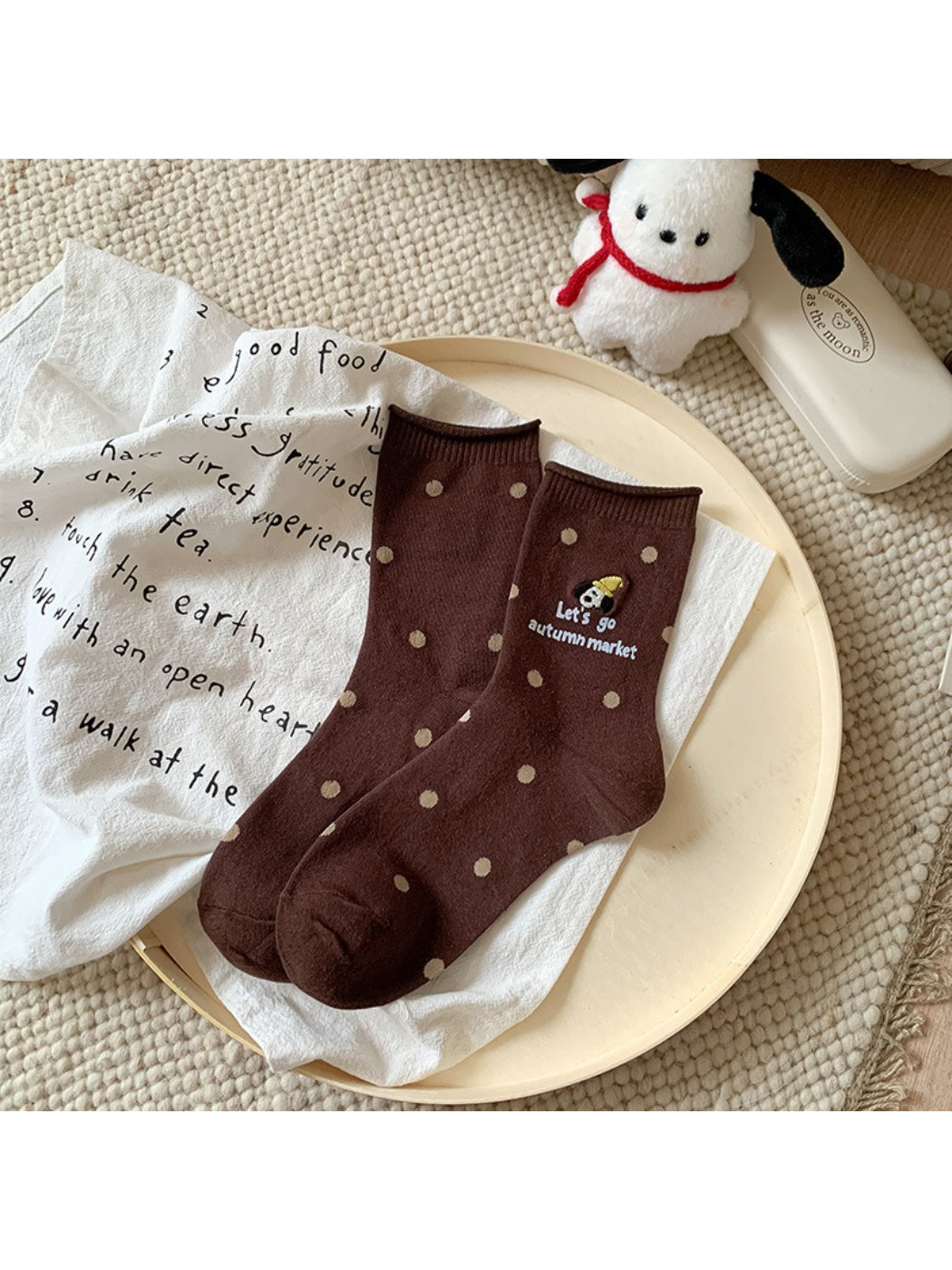 Rufia - Graphic Polka Dot Crew Socks product image 4