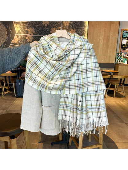 Scarvii -  Scarf with Color-Block Fringe