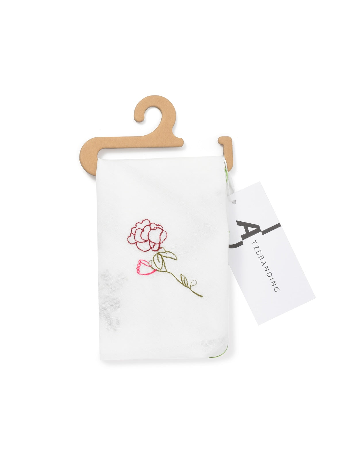 Scarvii - Wildflower Embroidered Tie Triangle Headscarf