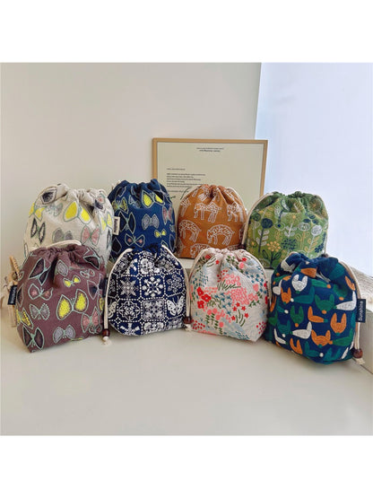 Cosbai - Woven Drawstring Pouch