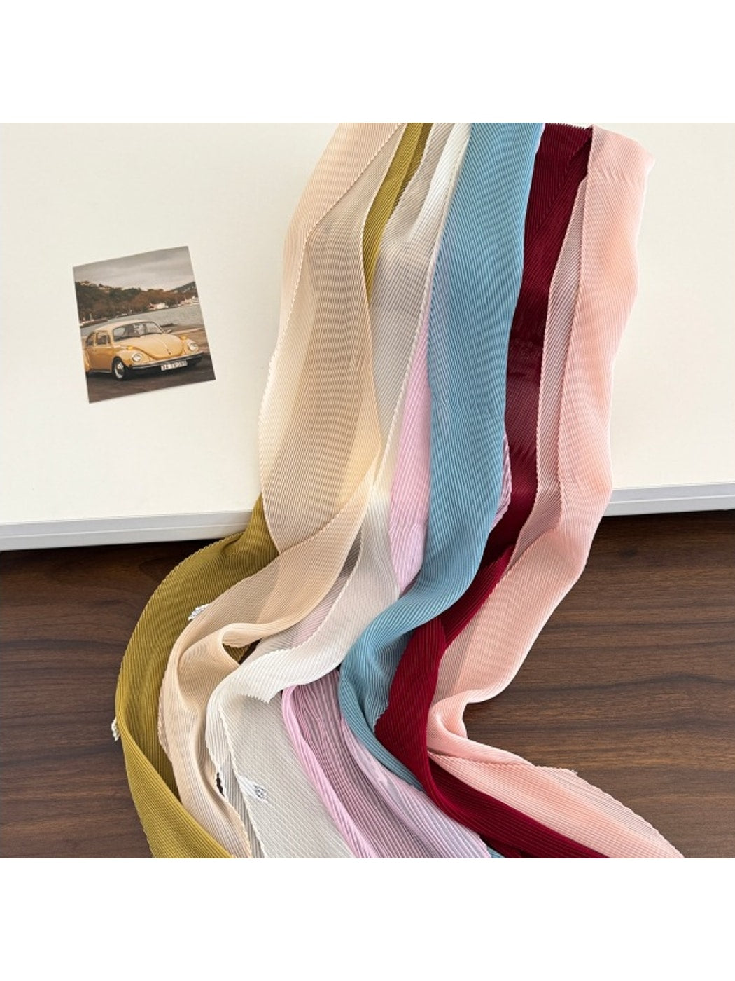 Scarvii - Elegant Narrow Solid Color Scarf