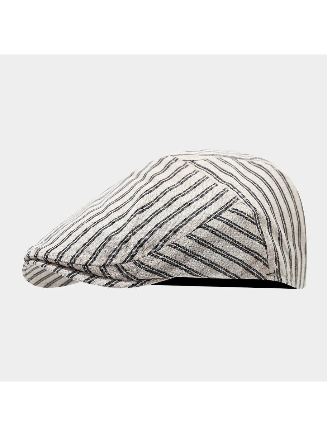 Haila - Stripe Patchwork Newsboy Cap