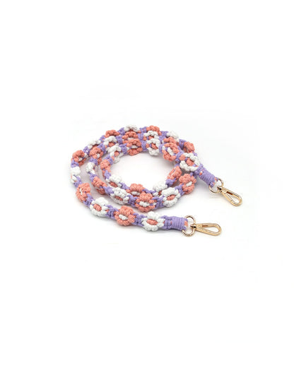 Koco Crochet Daisy Phone Lanyard & Keychain showing floral motif