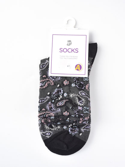 Rufia – Capsule Paisley Pattern Crew Socks