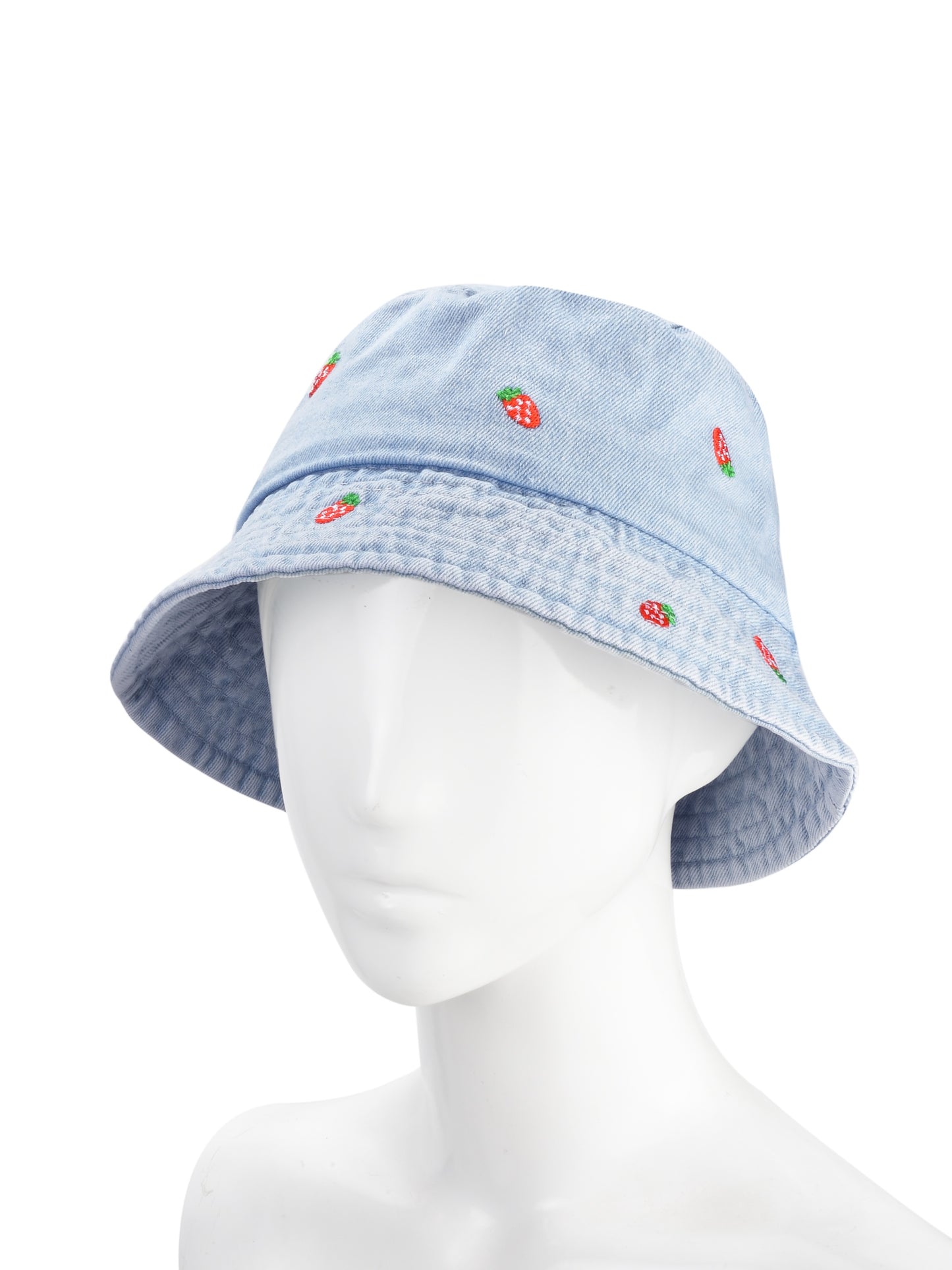 Haila - Playful Strawberry Stitch Bucket Hat