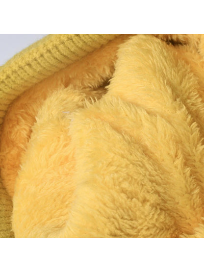 Haila - Pom-Pom Textured Knit Beanie