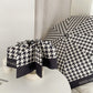 Rano - Houndstooth Print Compact Umbrella (Auto/Manual)