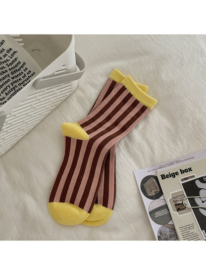 Rufia - Retro Candy Stripe Crew Socks
