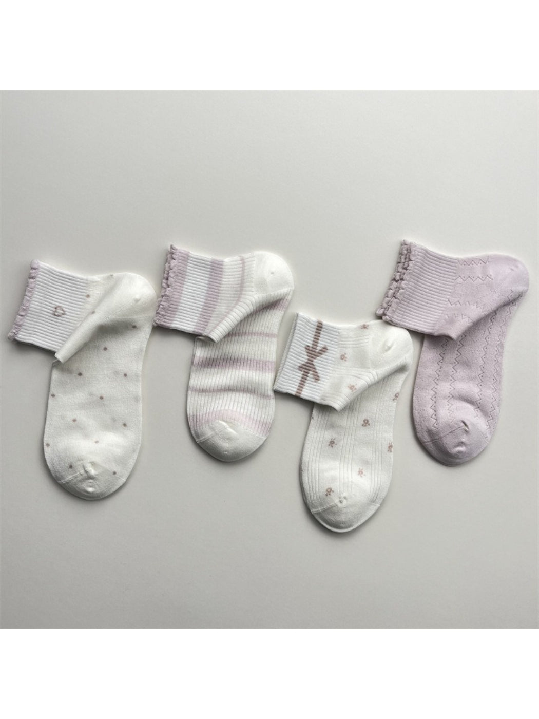 Rufia Mesh Stripe Dot No Show Socks product image