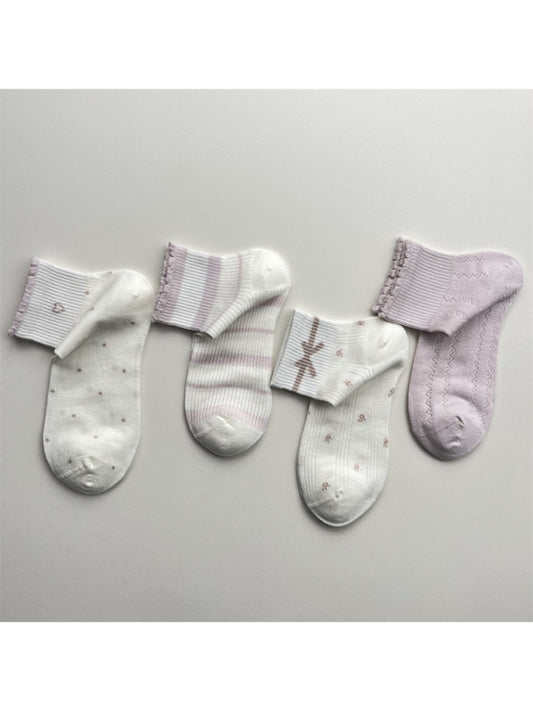 Rufia Mesh Stripe Dot No Show Socks product image