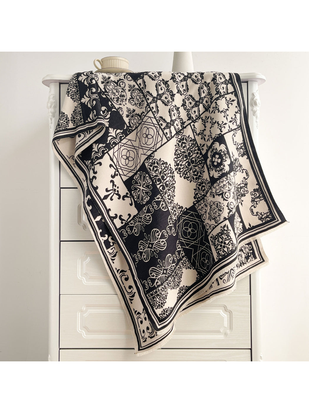 Scarvii - Vintage Classic Palace Print Shawl & Scarf
