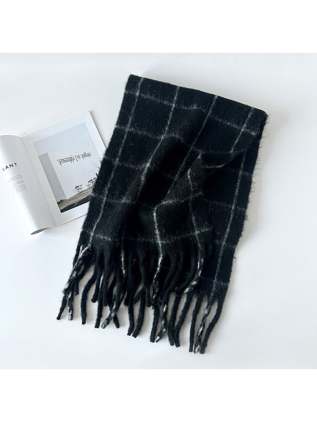 Scarvii - Soft Brushed Plaid Winter Scarf