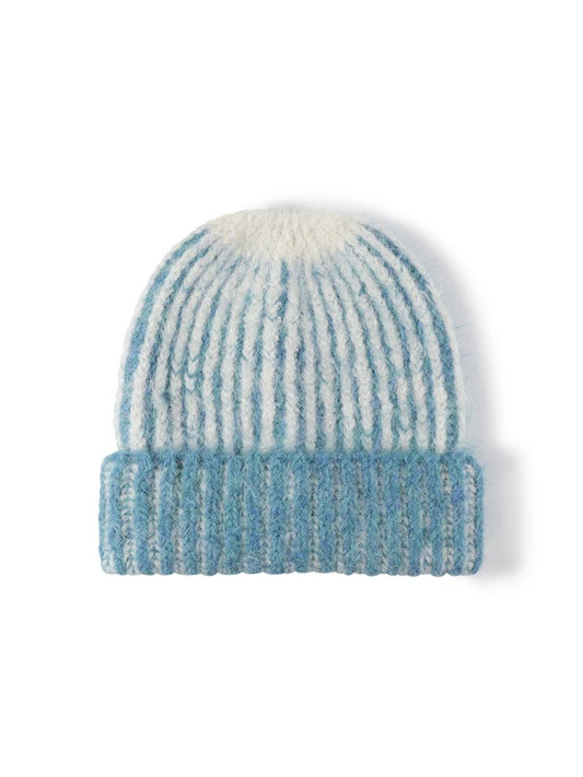 Haila - Two-Tone Ribbed Cuffed Beanie
