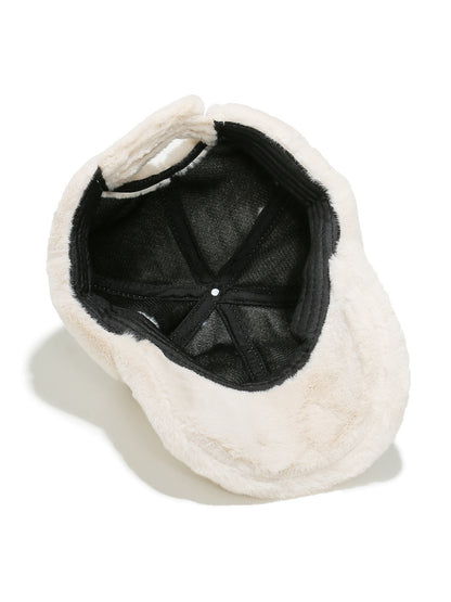 Haila Fuzzy Plush Baseball Cap