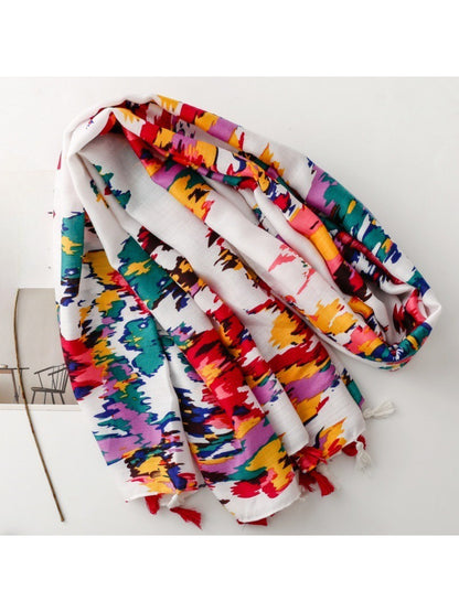 Scarvii - Modern Brush Pattern Scarf