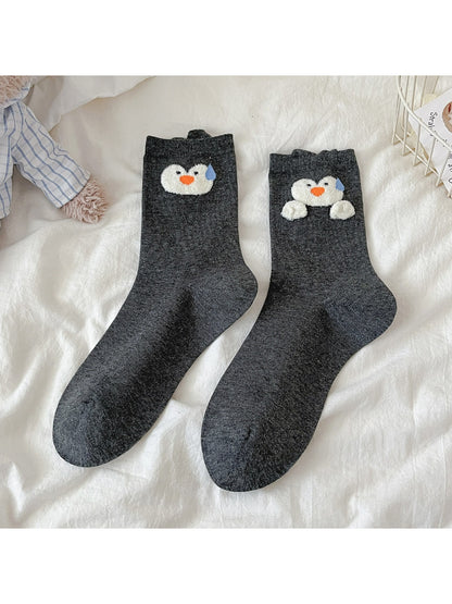 Rufia - Playful Penguin Design Soft Crew Socks product image 5