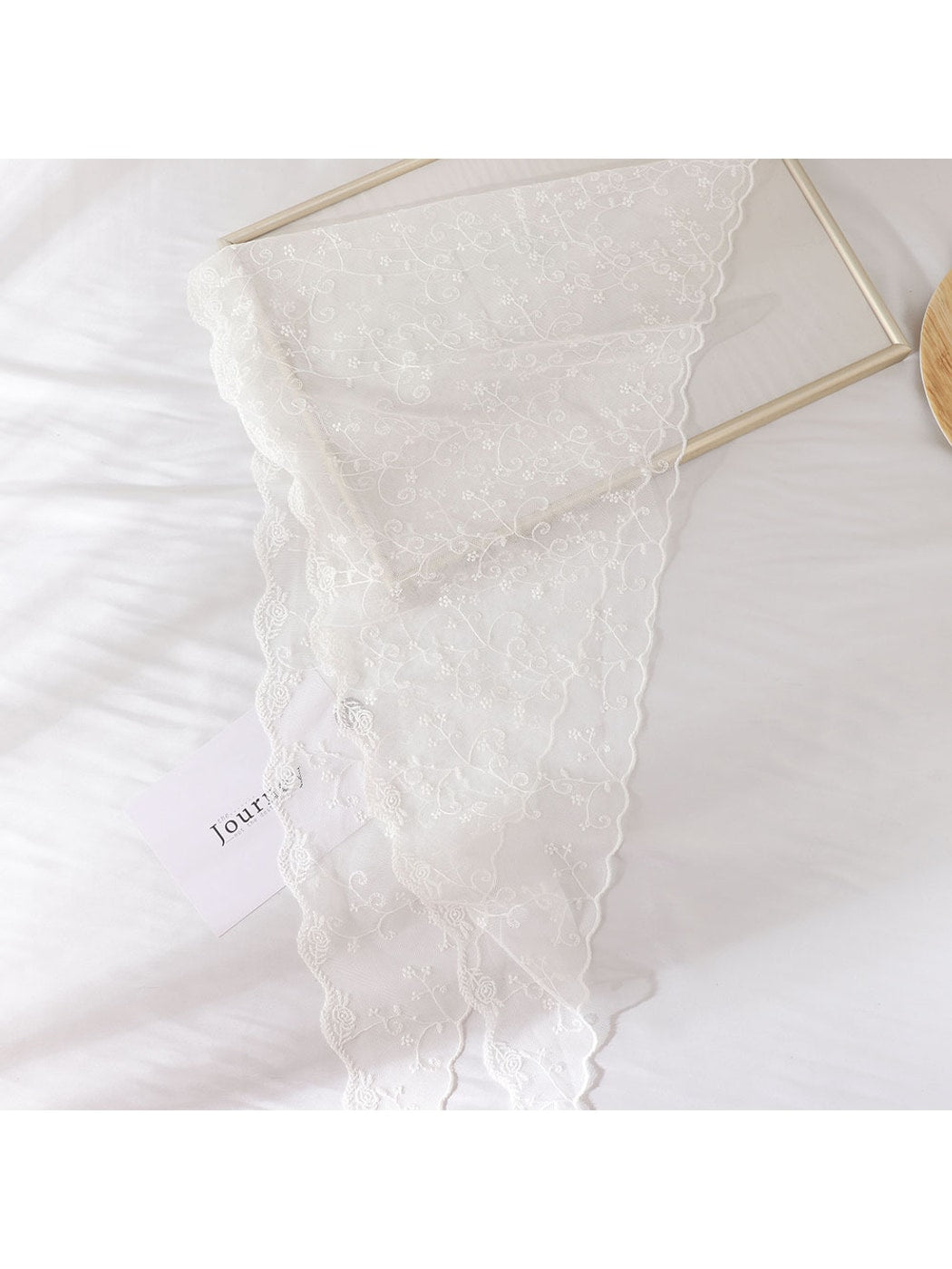Scarvii - Sweet Floral Lace Airy Triangle Bandana