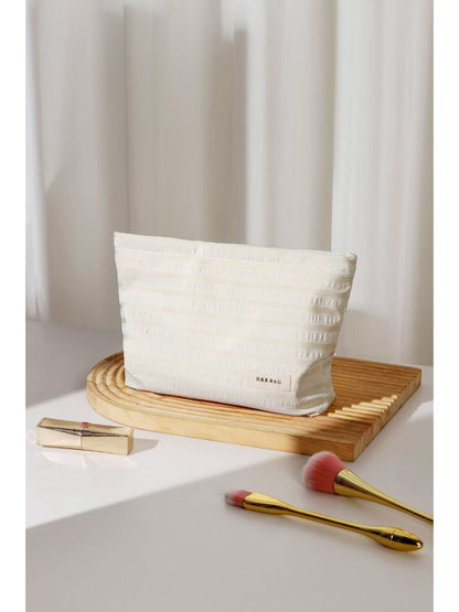 Cosbai - Classic Stripe Cosmetic Bag