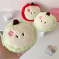 Cosbai - Cartoon Apple Plush Charm Coin Purse Bag