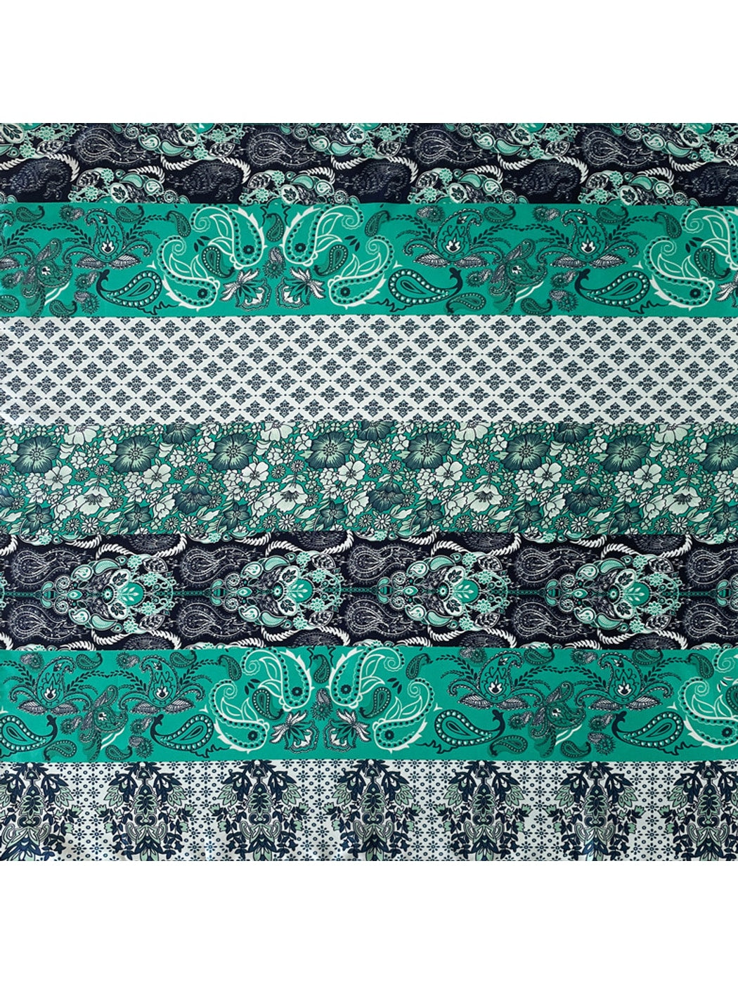 Scarvii - Decorative Floral Print Square Scarf