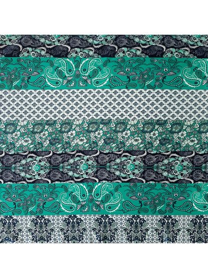 Scarvii - Decorative Floral Print Square Scarf