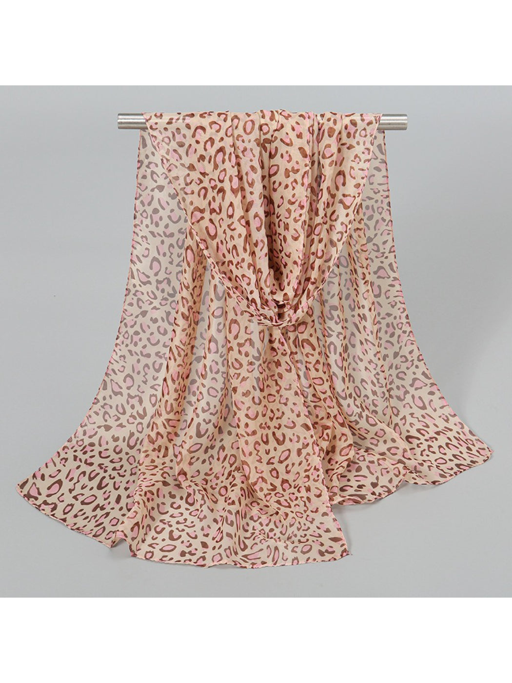 Scarvii - Spring Summer Leopard Print Lightweight Scarf