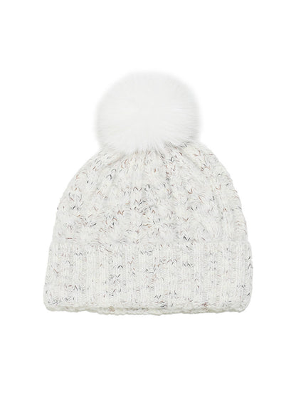Haila Chunky Knit Pom Pom Beanie