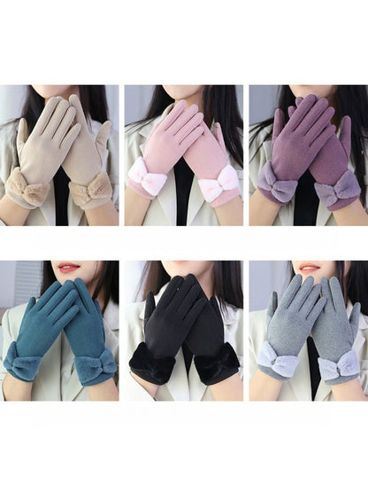 Gloving - Women's Winter Touchscreen Gloves with Bow