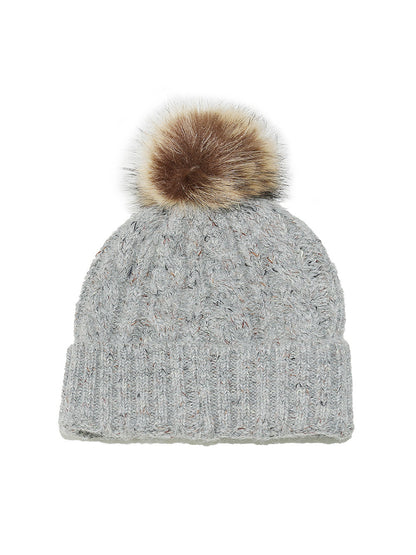Haila Chunky Knit Pom Pom Beanie