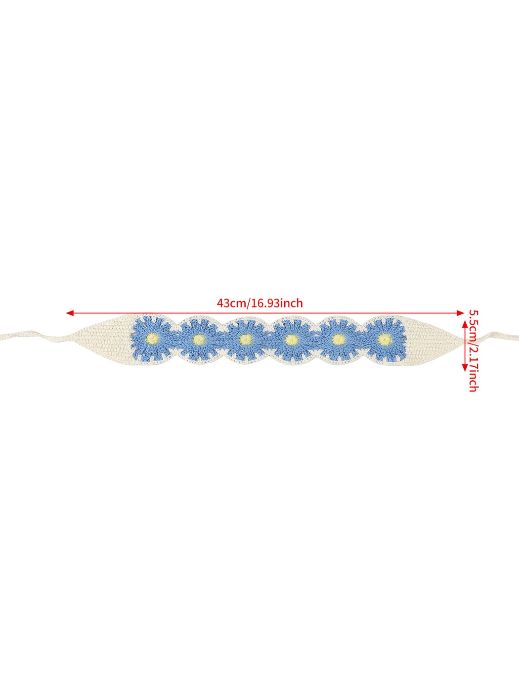 Scarvii - Boho Daisy Knit Front Hair Headband