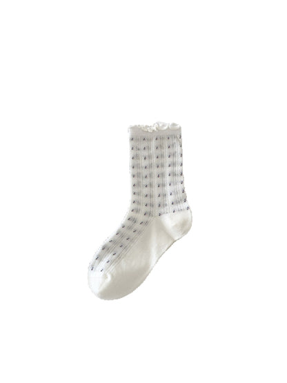Rufia - Floral Mesh Summer Socks - Feminine & Breezy