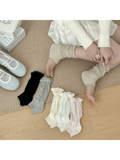 Rufia - Lace Color Block Ankle Socks detail view 2