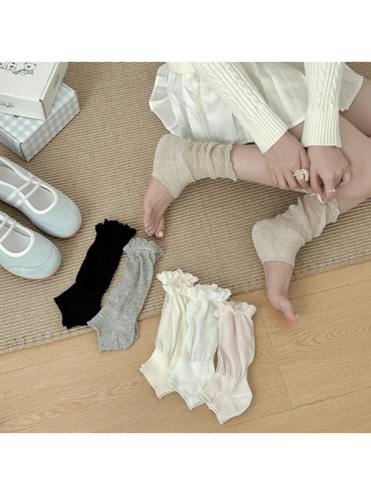 Rufia - Lace Color Block Ankle Socks detail view 2