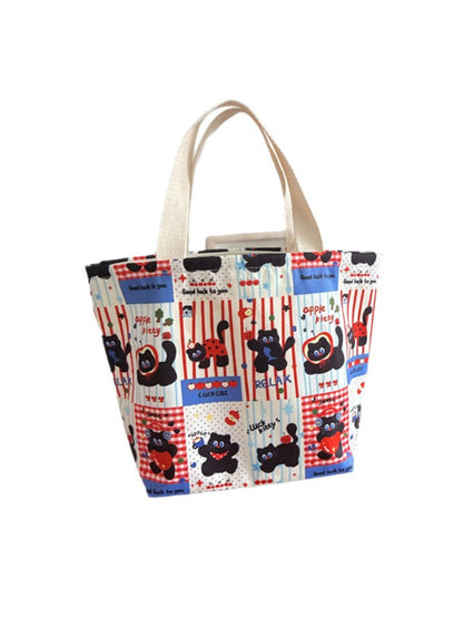 Cosbai - Rectangular Zipper Hand-Carry Lunch Bag