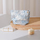 Cosbai - Floral Makeup Bag with Embossed Flower Bag