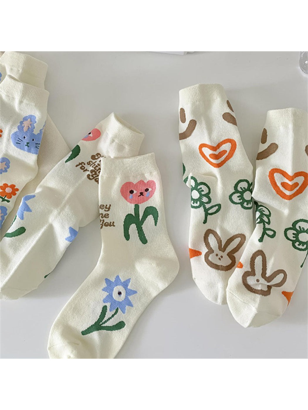 Rufia - Playful Illustration Crew Socks product image 2
