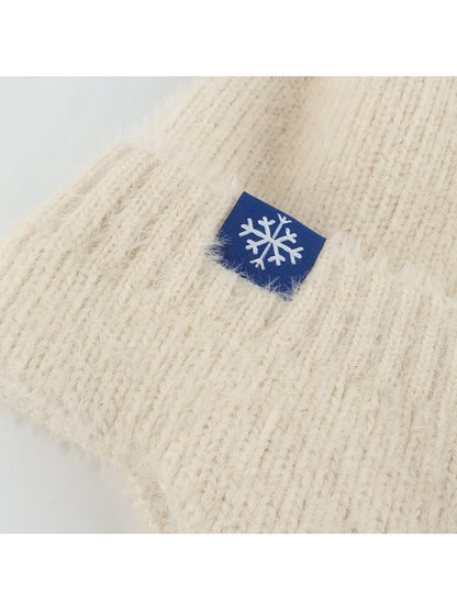 Haila - Simple Brimless Ear Coverage Knit Beanie