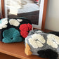 Cosbai - Large Capacity of Floral Tweed Zipper Makeup Bag