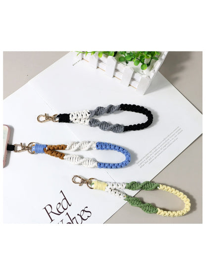 Koco Colorful Crochet Phone Lanyard Keychain for Women product shape
