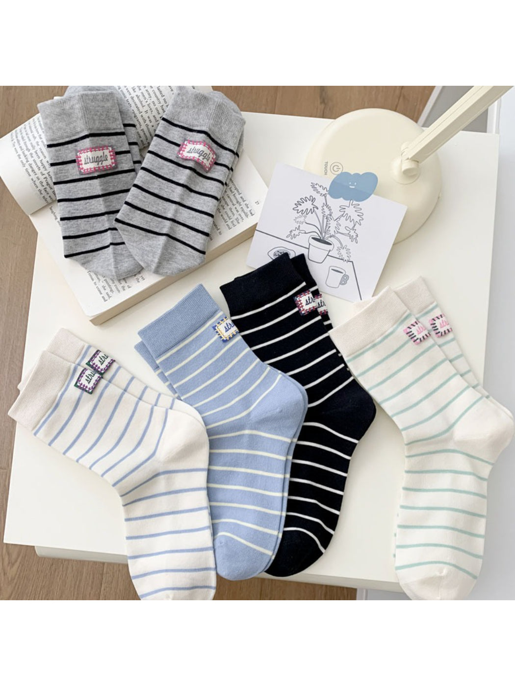 Rufia - Minimal Stripe Crew Socks product image 2