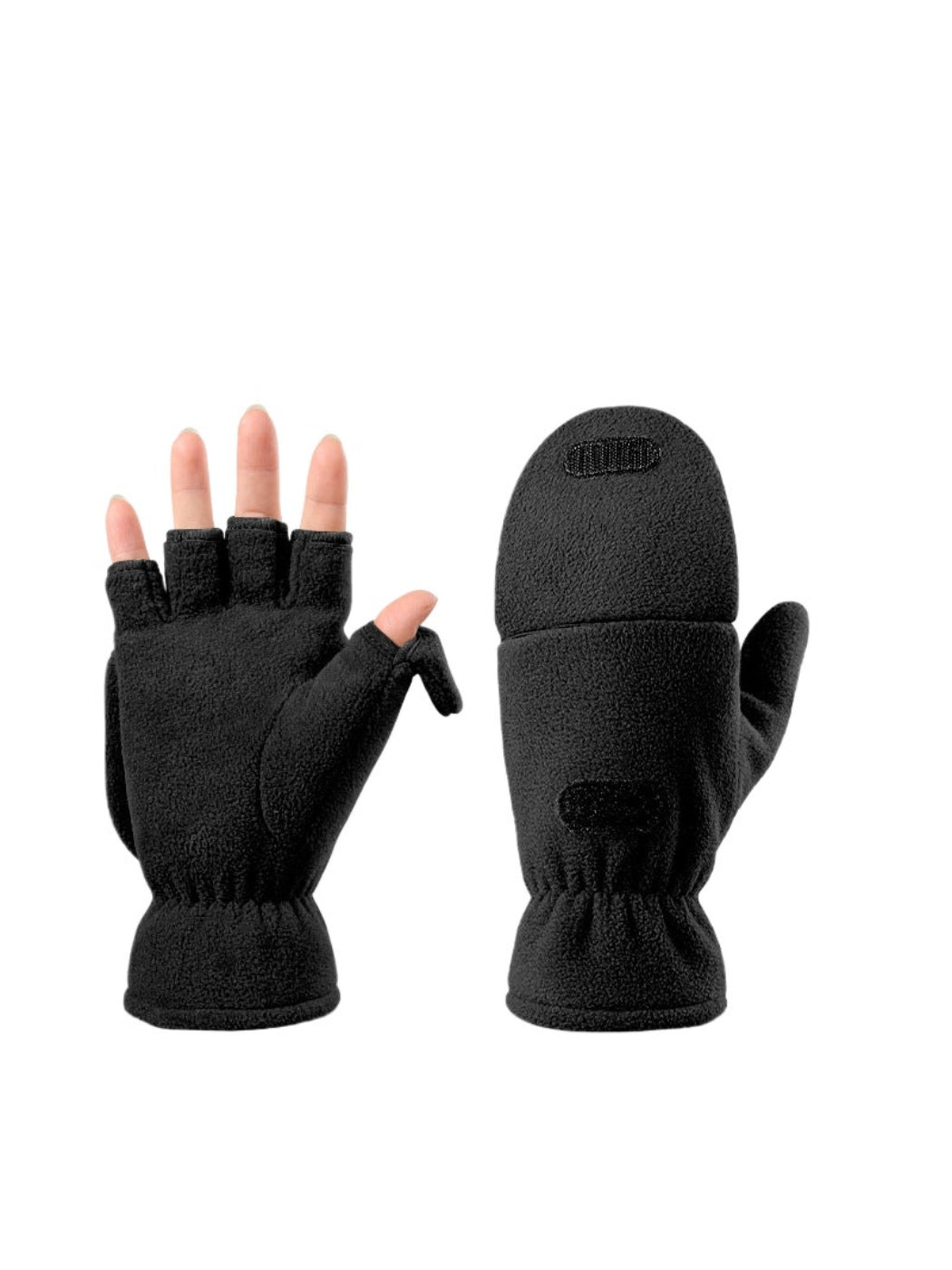 Gloving - Convertible Fleece Fingerless Mittens