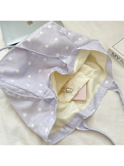 Cosbai Soft Star Print Shoulder Bag shown with adjustable strap