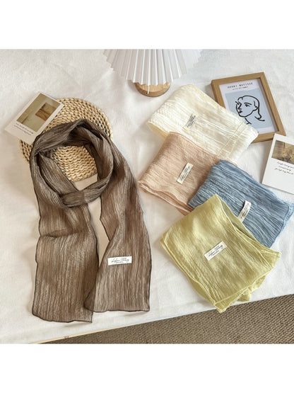 Scarvii - Minimal Long Narrow Neck Styling Scarf