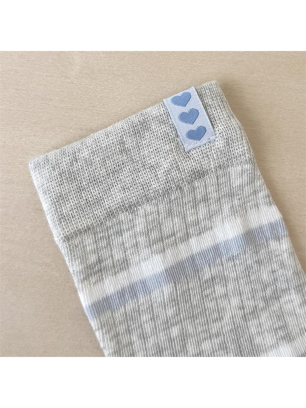 Rufia - Elegant Bow Ruffle Ribbed Crew Socks