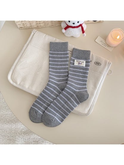 Rufia - Everyday Ribbed Stripe Crew Socks product image 7